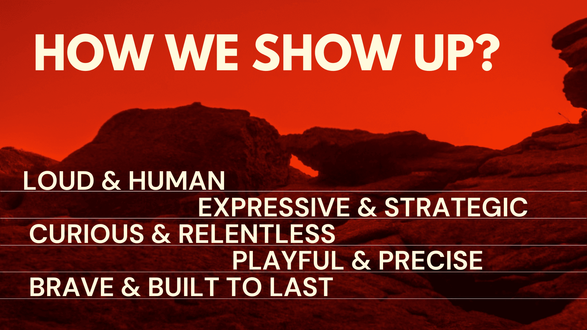 Thunder visual style card with bold typography